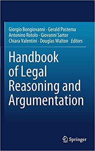 Handbook of Legal Reasoning and Argumentation 1st ed 2018