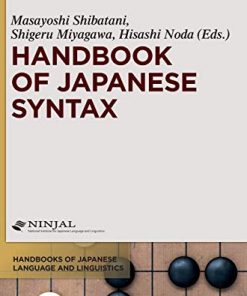 Handbook of Japanese Syntax Handbooks of Japanese Language and Linguistics