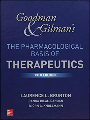 Goodman And Gilmans The Pharmacological Basis Of Therapeutics 13Th