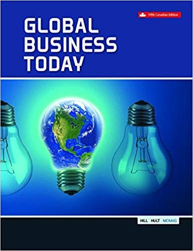 Global Business Today 5th Canadian by Charles W L Hill Dr