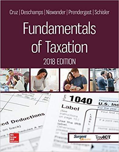 Fundamentals Of Taxation 2018 11Th