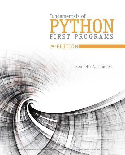 Fundamentals Of Python First Programs 2Nd