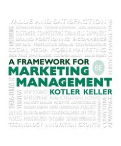 Framework For Marketing Management 6Th