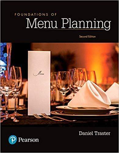 Foundations Of Menu Planning 2Nd