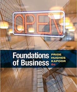 Foundations of Business 6th by William M Pride