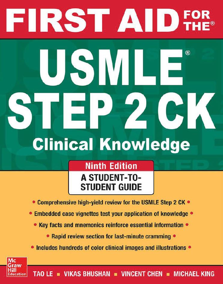 First Aid for the Usmle Step 2 CK 9th 9E