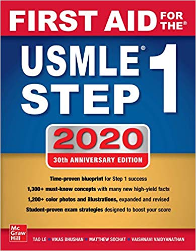 First Aid for the USMLE Step 1 2020 Thirtieth 30th