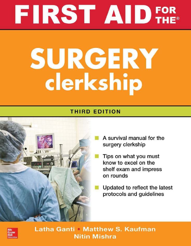 First Aid for the Surgery Clerkship 3rd 3E