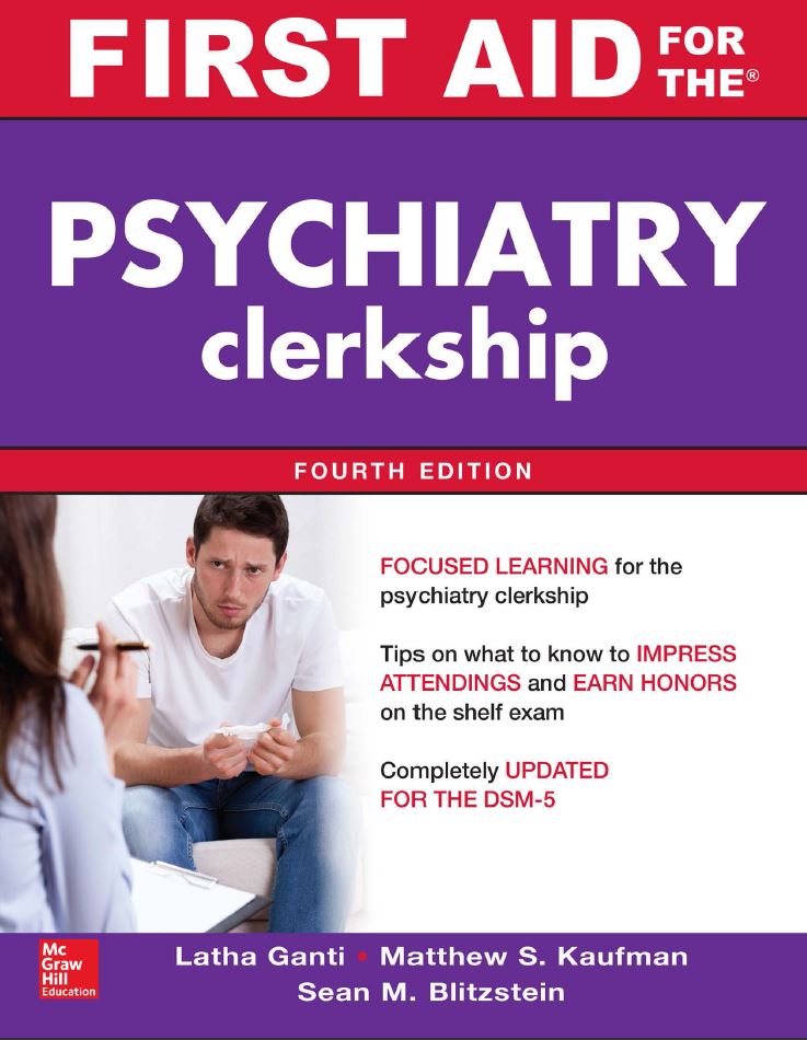 First Aid for the Psychiatry Clerkship 4th 4E