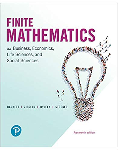 Finite Mathematics for Business Economics Life Sciences and Social Sciences 14th