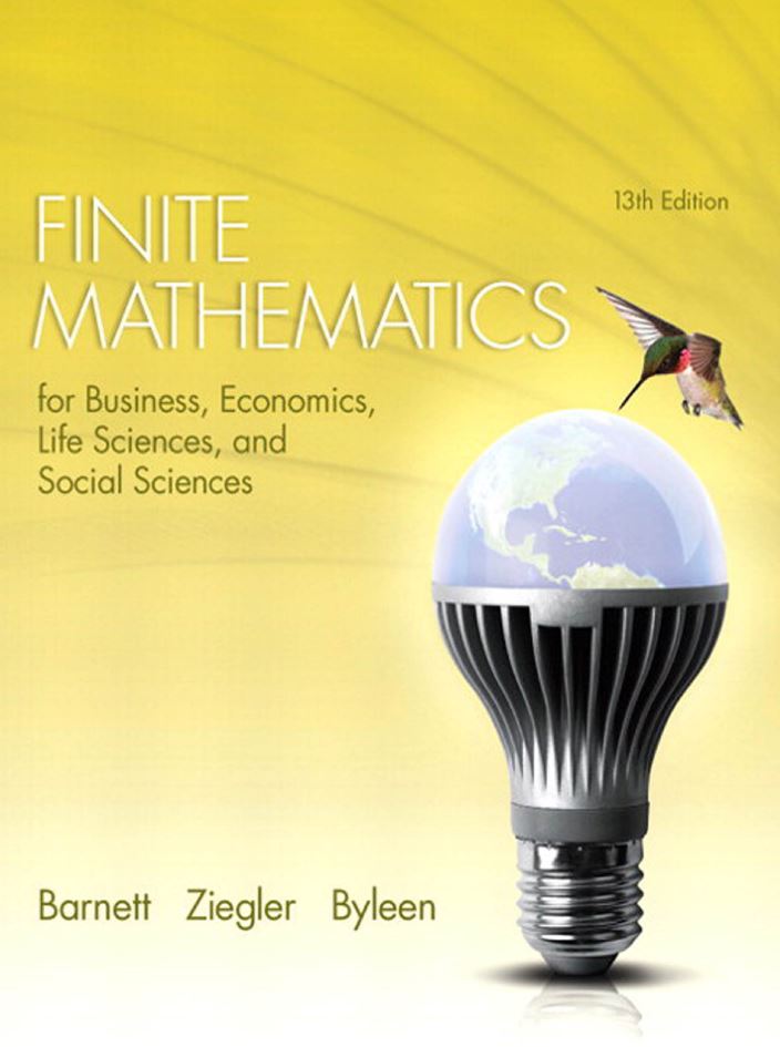 Finite Mathematics 13th 13E Raymond Barnett