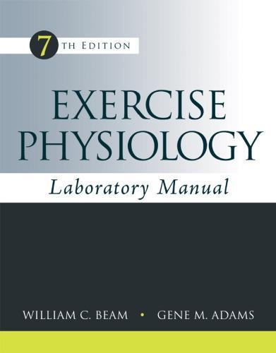 Exercise Physiology Laboratory Manual 7Th